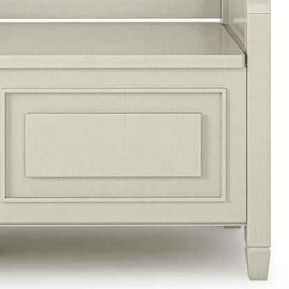 WYNDENHALL Hampshire SOLID WOOD 42 inch Wide Traditional Entryway Storage Bench - 42 W x 18 D x 29.5 H
