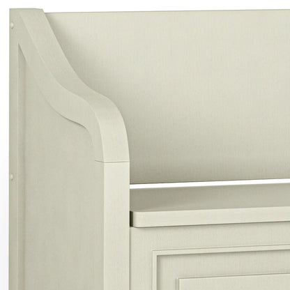 WYNDENHALL Hampshire SOLID WOOD 42 inch Wide Traditional Entryway Storage Bench - 42 W x 18 D x 29.5 H