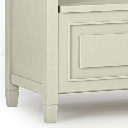 WYNDENHALL Hampshire SOLID WOOD 42 inch Wide Traditional Entryway Storage Bench - 42 W x 18 D x 29.5 H