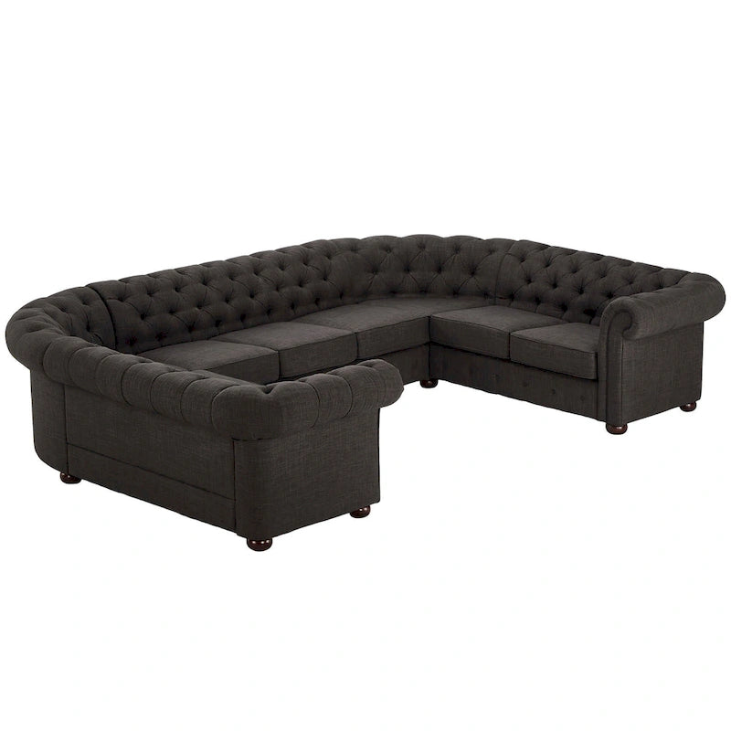 Knightsbridge Chesterfield U-shaped Sectional by iNSPIRE Q Artisan