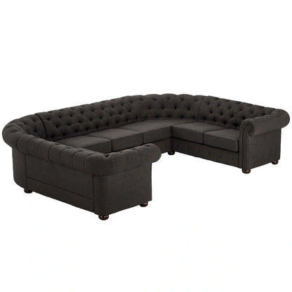 Knightsbridge Chesterfield U-shaped Sectional by iNSPIRE Q Artisan