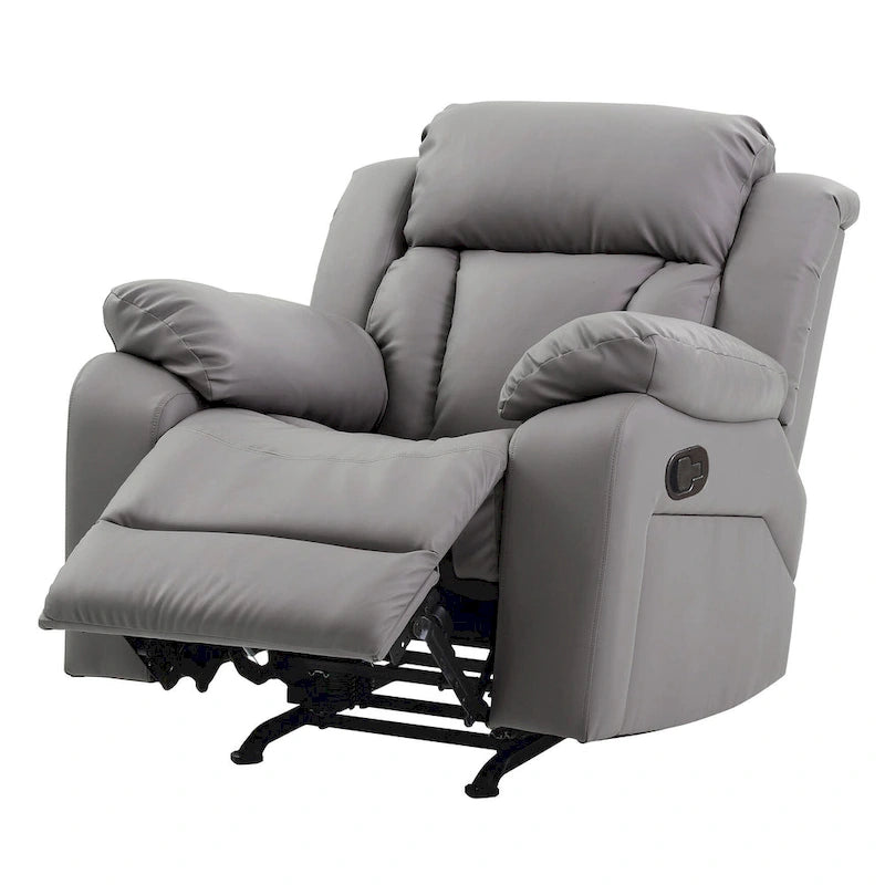 Daria Faux Leather Upholstery Reclining Chair - 38L x 37W x 41H