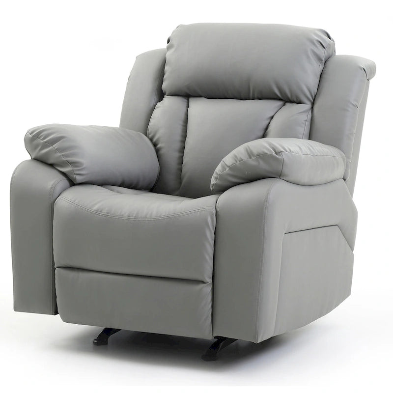 Daria Faux Leather Upholstery Reclining Chair - 38L x 37W x 41H
