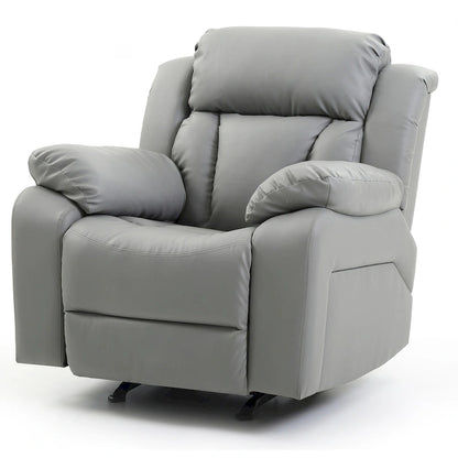 Daria Faux Leather Upholstery Reclining Chair - 38L x 37W x 41H