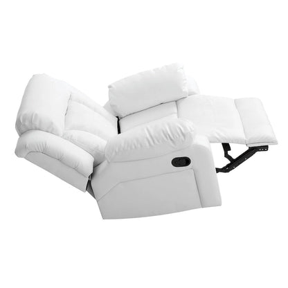 Daria Faux Leather Upholstery Reclining Chair - 38L x 37W x 41H