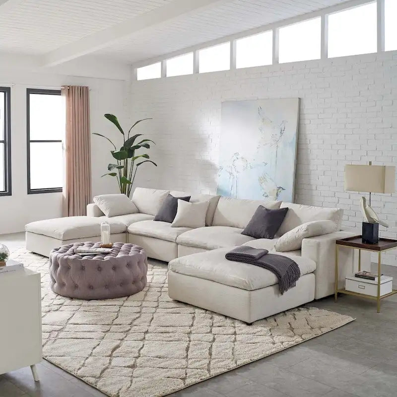 Copper Grove Hrazdan Down-filled 6-piece Sectional Sofa Set