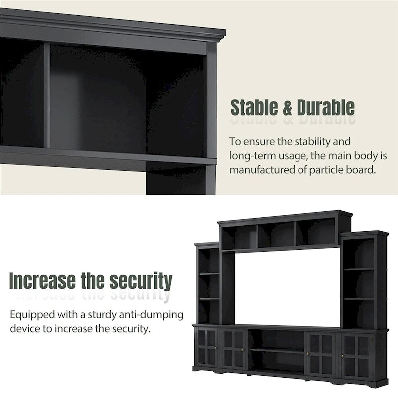 Modern Minimalism Style Entertainment Wall and TV Stand