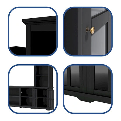 Modern Minimalism Style Entertainment Wall and TV Stand