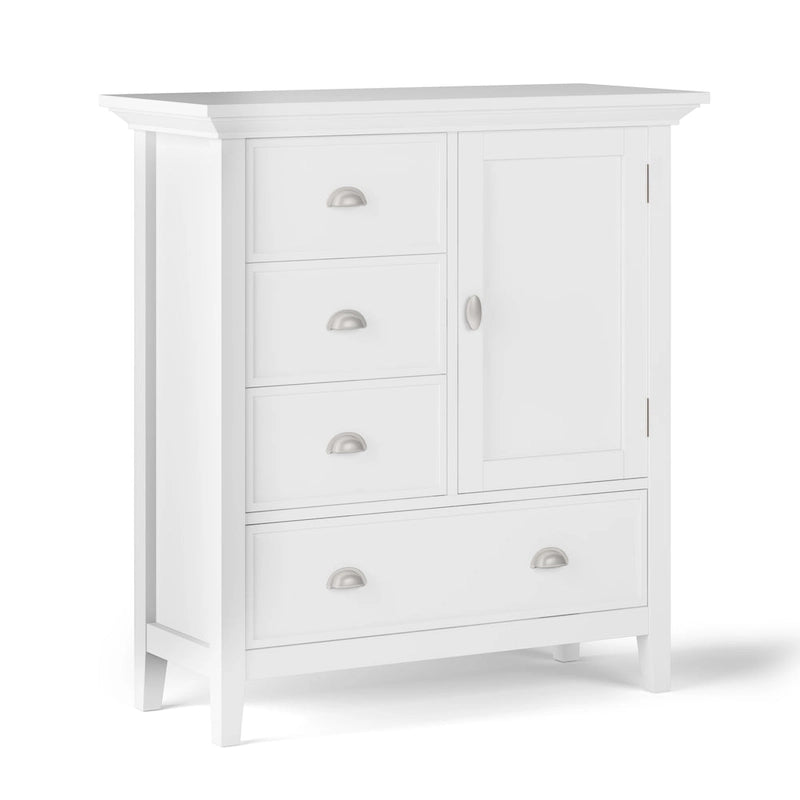 WYNDENHALL Mansfield SOLID WOOD 39 inch Wide Transitional Medium Storage Cabinet - 39w x 17d x 42 h