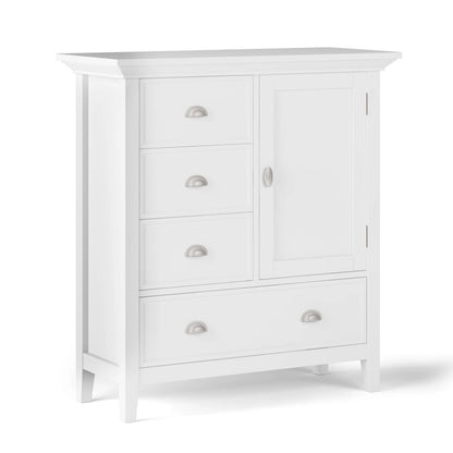 WYNDENHALL Mansfield SOLID WOOD 39 inch Wide Transitional Medium Storage Cabinet - 39w x 17d x 42 h
