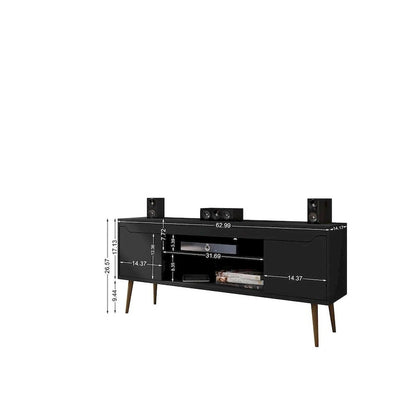 Manhattan Comfort Bradley 63 In. Storage Media Cabinet Console