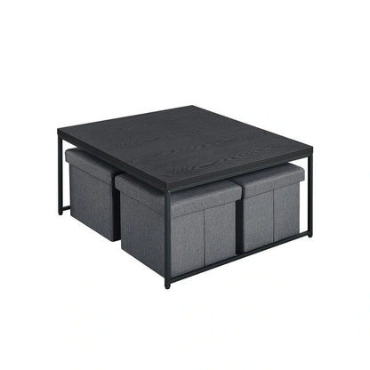 Caitlin Wood Grain 5 Piece Coffee Table Set