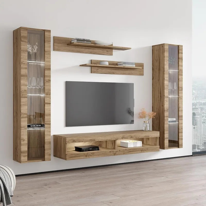 Fly AB2 34TV Wall Mounted Floating Modern Entertainment Center
