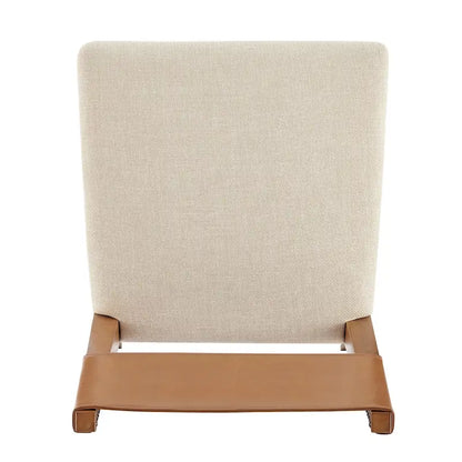 Kylo Faux Leather/ Linen Dining Side Chair, (Set of 2)