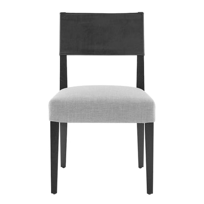 Kylo Faux Leather/ Linen Dining Side Chair, (Set of 2)