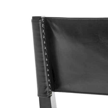 Kylo Faux Leather/ Linen Dining Side Chair, (Set of 2)