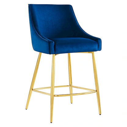 Discern Performance Velvet Counter Stool