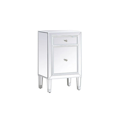 Reflexion Collection Rosa 18-inch Wide Mirrored 1-drawer Nightstand