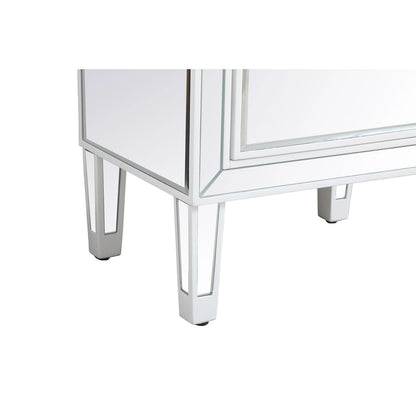 Reflexion Collection Rosa 18-inch Wide Mirrored 1-drawer Nightstand