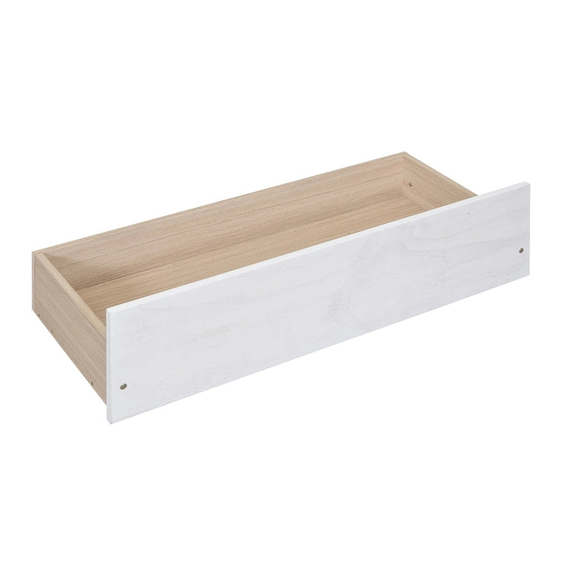 Full Size Wood Canopy Bed with two Drawers