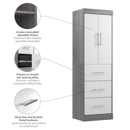 Nebula 25W Wardrobe by Bestar