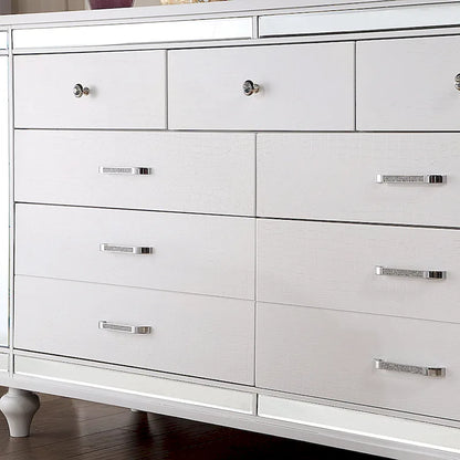 Derc Contemporary 2-piece 7-Drawer Dresser and Mirror Set by Furniture of America