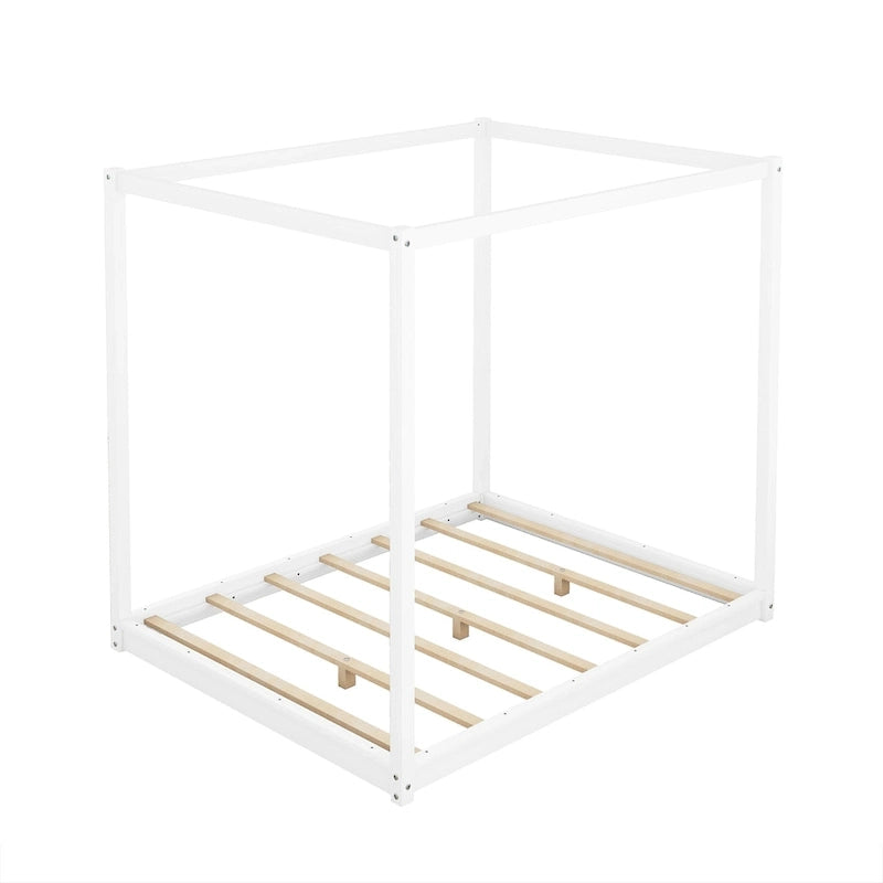 Canopy Platform Bed with Support Legs