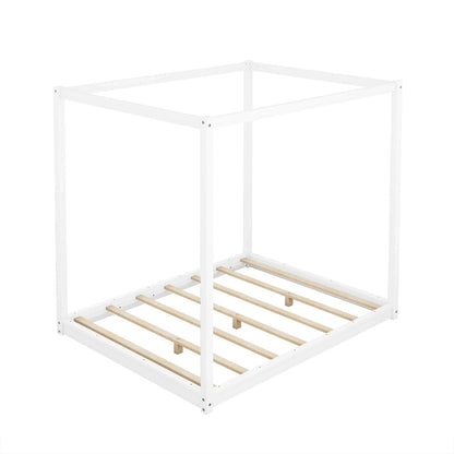 Canopy Platform Bed with Support Legs
