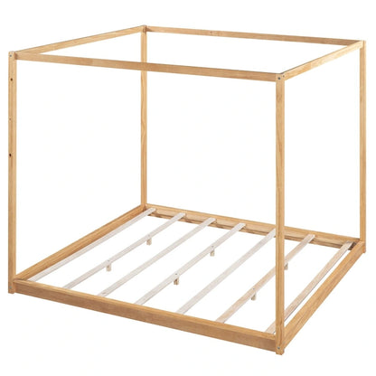 Canopy Platform Bed with Support Legs
