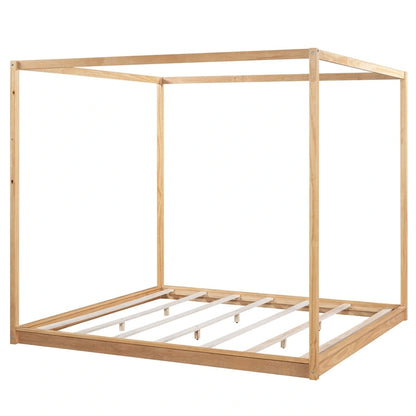 Canopy Platform Bed with Support Legs