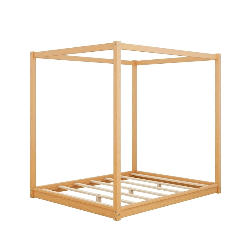 Canopy Platform Bed with Support Legs