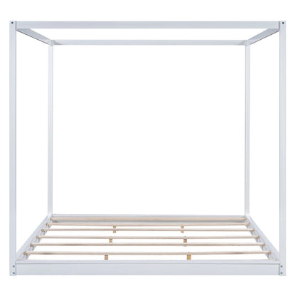 Canopy Platform Bed with Support Legs
