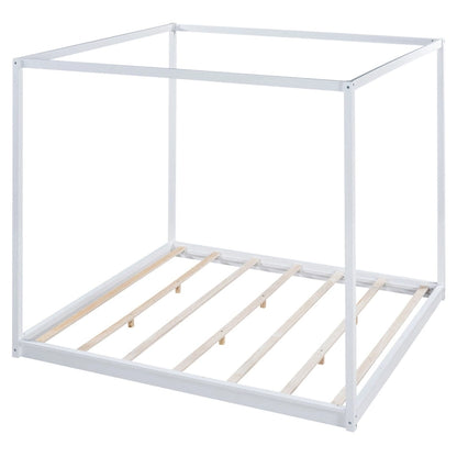 Canopy Platform Bed with Support Legs