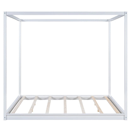 Canopy Platform Bed with Support Legs