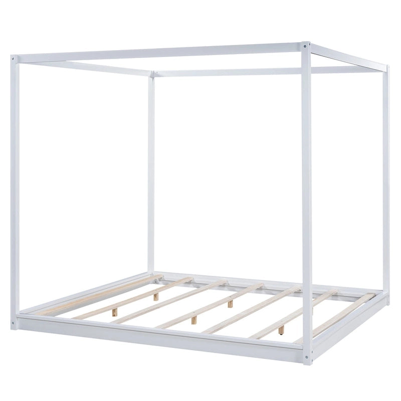 Canopy Platform Bed with Support Legs