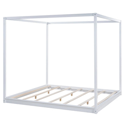 Canopy Platform Bed with Support Legs