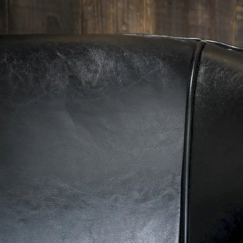 Austin Black Bonded Leather Club Chair by Christopher Knight Home