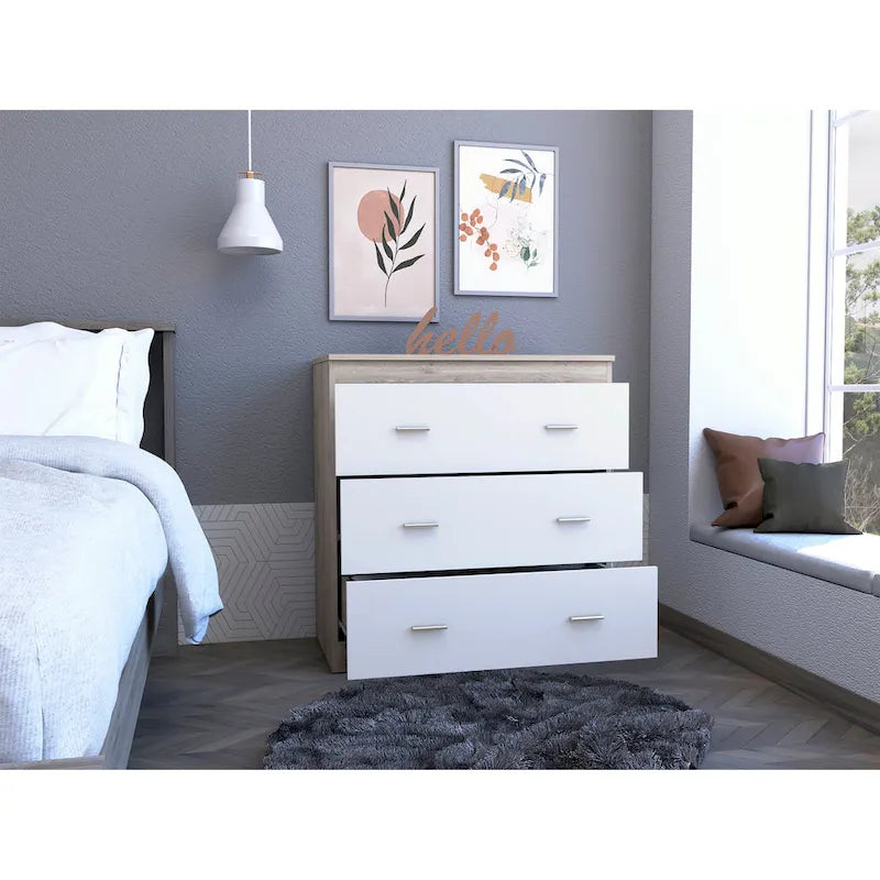 FM Furniture Burlington Dresser with 3 Drawers