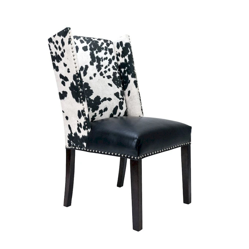 Sole Designs Rexford Wingback Leather Upholstered Nailhead Dining Chairs Set Of 2 - n/a