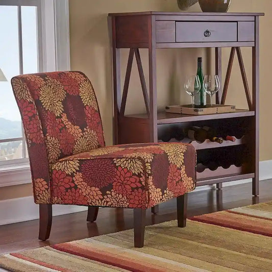 Porch & Den Pihl Floral Harvest Lounge Chair