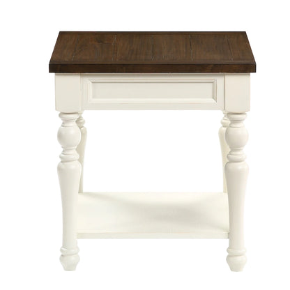 Steve Silver Jillian Ivory and Mocha Wood 3-piece Occasional set