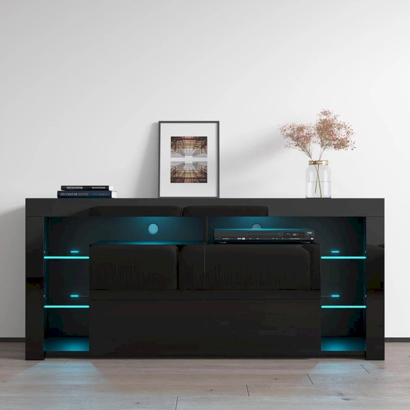 Meble Furniture Minelli Modern 61-inch Glossy TV Stand