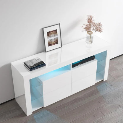 Meble Furniture Minelli Modern 61-inch Glossy TV Stand