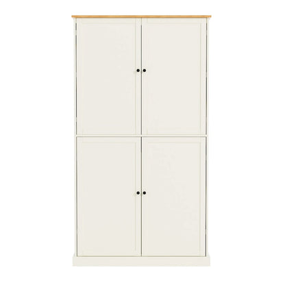 40.2x20x71.3 High Freestanding Kitchen Pantry Large Cupboard Storage Cabinet with 2 Drawers 2 Adjustable Shelves 8 Door Shelves