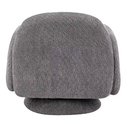 Boucle Upholstered Swivel Accent Barrel Chair with Armrest, Set of 1