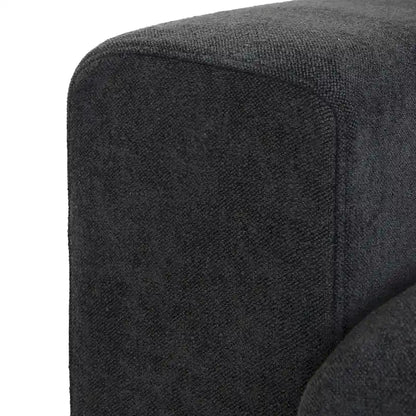 160.6 Modern Linen Sectional Sofa4-seater Modular Couch with Storage Ottoman for Living Room.