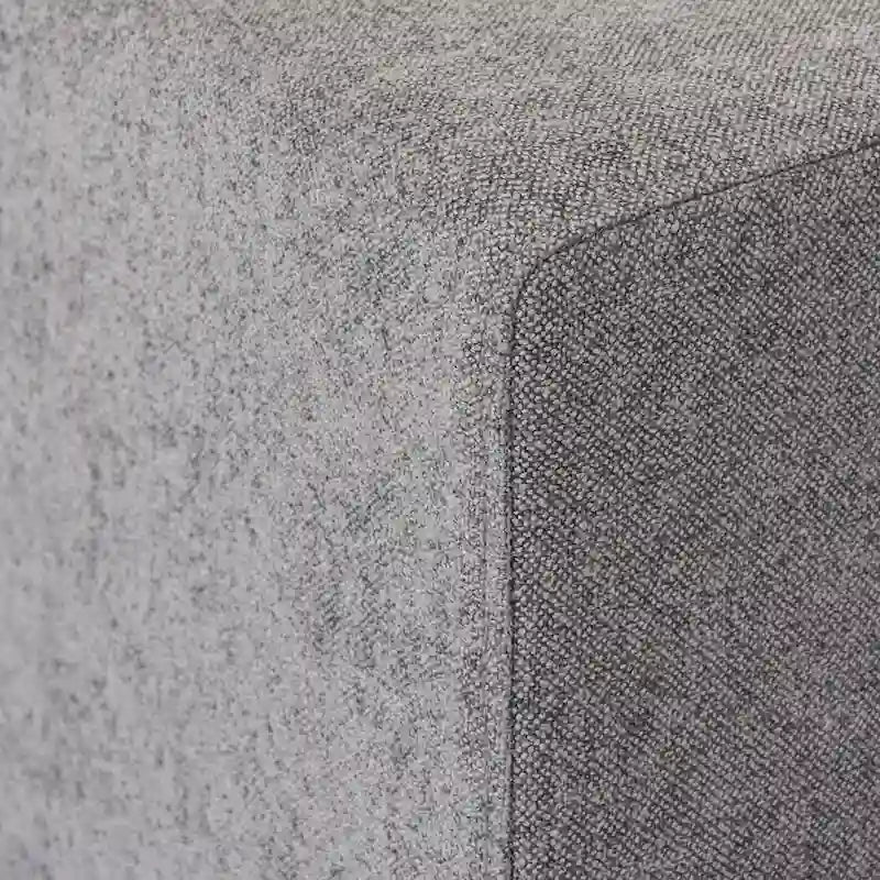 160.6 Modern Linen Sectional Sofa4-seater Modular Couch with Storage Ottoman for Living Room.