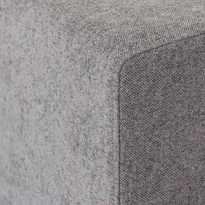 160.6 Modern Linen Sectional Sofa4-seater Modular Couch with Storage Ottoman for Living Room.