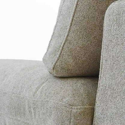 160.6 Modern Linen Sectional Sofa4-seater Modular Couch with Storage Ottoman for Living Room.