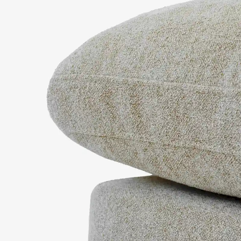 160.6 Modern Linen Sectional Sofa4-seater Modular Couch with Storage Ottoman for Living Room.